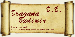 Dragana Budimir vizit kartica